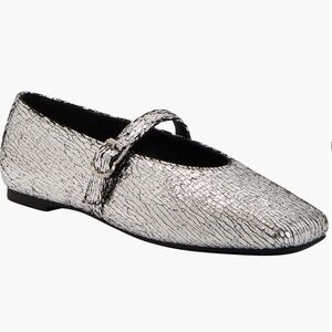 Katy Perry The Evie Silver Metallic Mary Janes Size 9.5